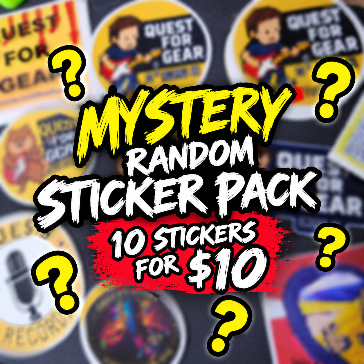Mystery Sticker Packs Are Here: 10 Random Stickers for $10